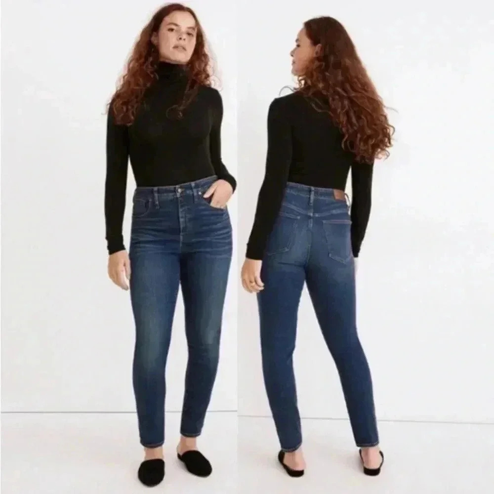 Madewell curvy high rise skinny jeans 27‎ petite